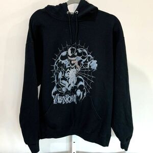 Venom Hoodie By Marvel in Black Size Large